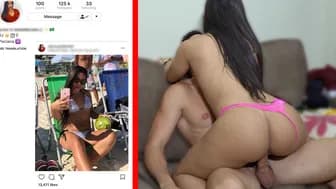 Fucking A Super Hot Half Japanese Half Brazilian With An Incredible Bubble Butt