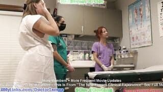 VERY Pregnant Standardized Patient Nova Maverick Is Examined By Nurse Stacy Shepard, Nurse Raven Rogue and