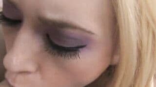 Alluring blonde hoe gets boned inside pov