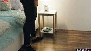 Tiny step daughter Maya Woulfe rough sex with angry stepdad